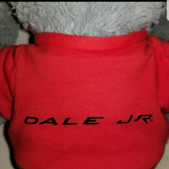NASCAR Fuzzy Plush Gray Dog # 8 Dale Jr. 12" - Picture 4 of 9